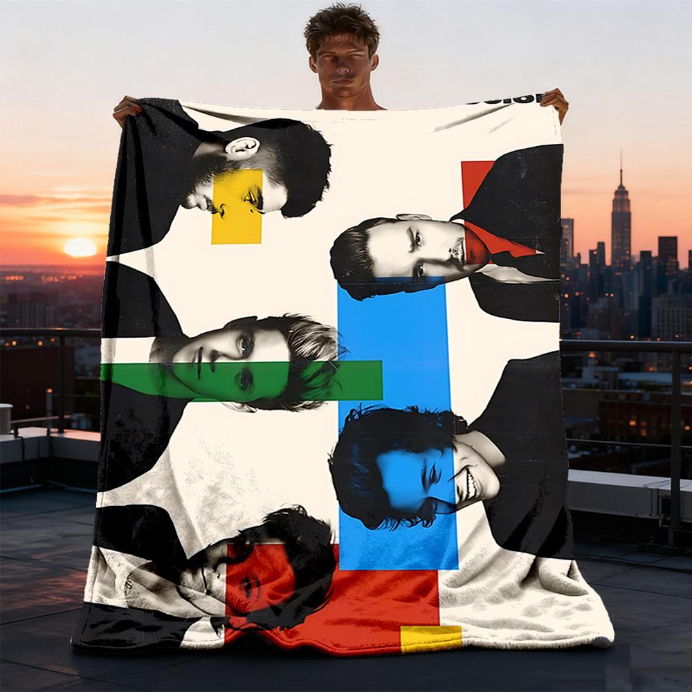 1 Stück One Direction Outdoor Personalisierte Flanelldecke, Weiche, Leichte Personalisierte Flanelldecke, Digitaldruck,