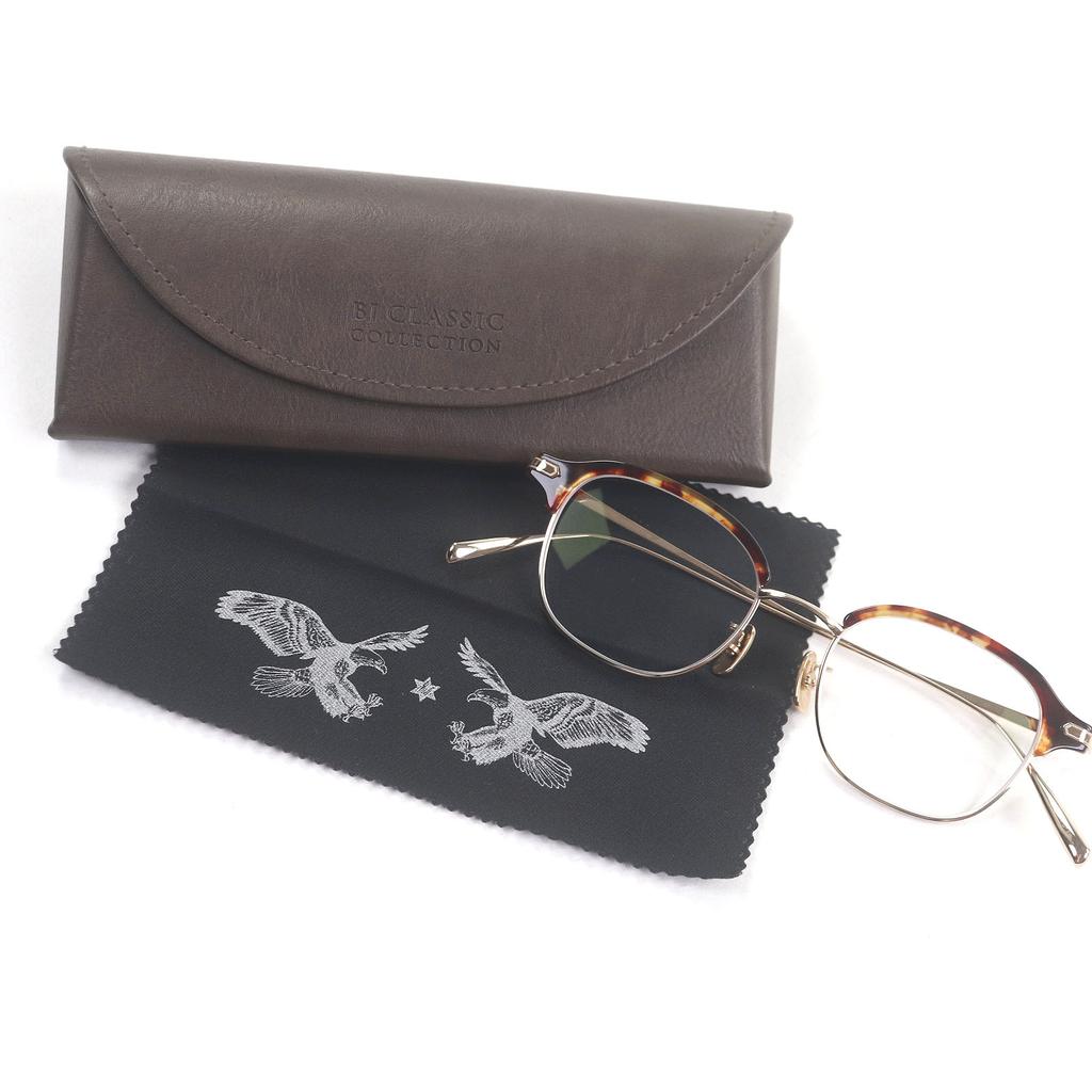 Excelente Gafas BJ CLASSIC COLLECTION Mármol Salmón Soplado Marrón oro Usado