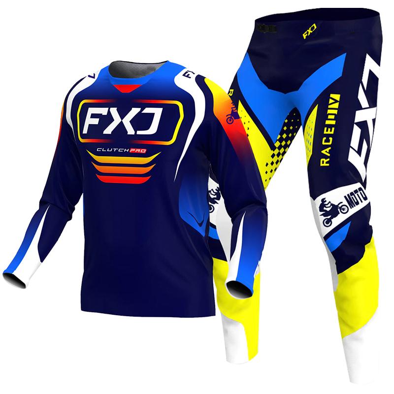 NEW 2026 FXJ Enduro Motocross Jersey and Pants Mx Gear Set Motorbike Clothing Mtb Carracing Suit Off Road Equipment