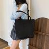 Chic Street Style Canvas Tote Bag For Women 2024 Trendy And Spacious Handbag