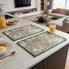 Cotton Linen Washable Table Pads 12x18 Inch Dining Room Kitchen Home Restaurant Decor Placemats