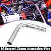 ACROPIX OD Leg Length Car Aluminum Alloy Tube Intercooler Pipe 90 Degree Bend Elbow Air Intake Joiner Tube Set of 2 1.50" (38mm) 6" (152mm) -
