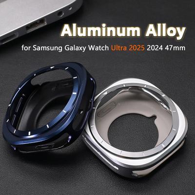 Aluminum Alloy Watch Case for Samsung Galaxy Watch Ultra 2025 2024 Bumper No Glass Shell for Samsung Galaxy Watch Ultra 47mm