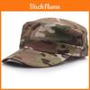 Cappello Mimetico da Esterno Stile Militare con Visiera Piatta e Protezione Solare per Adulti