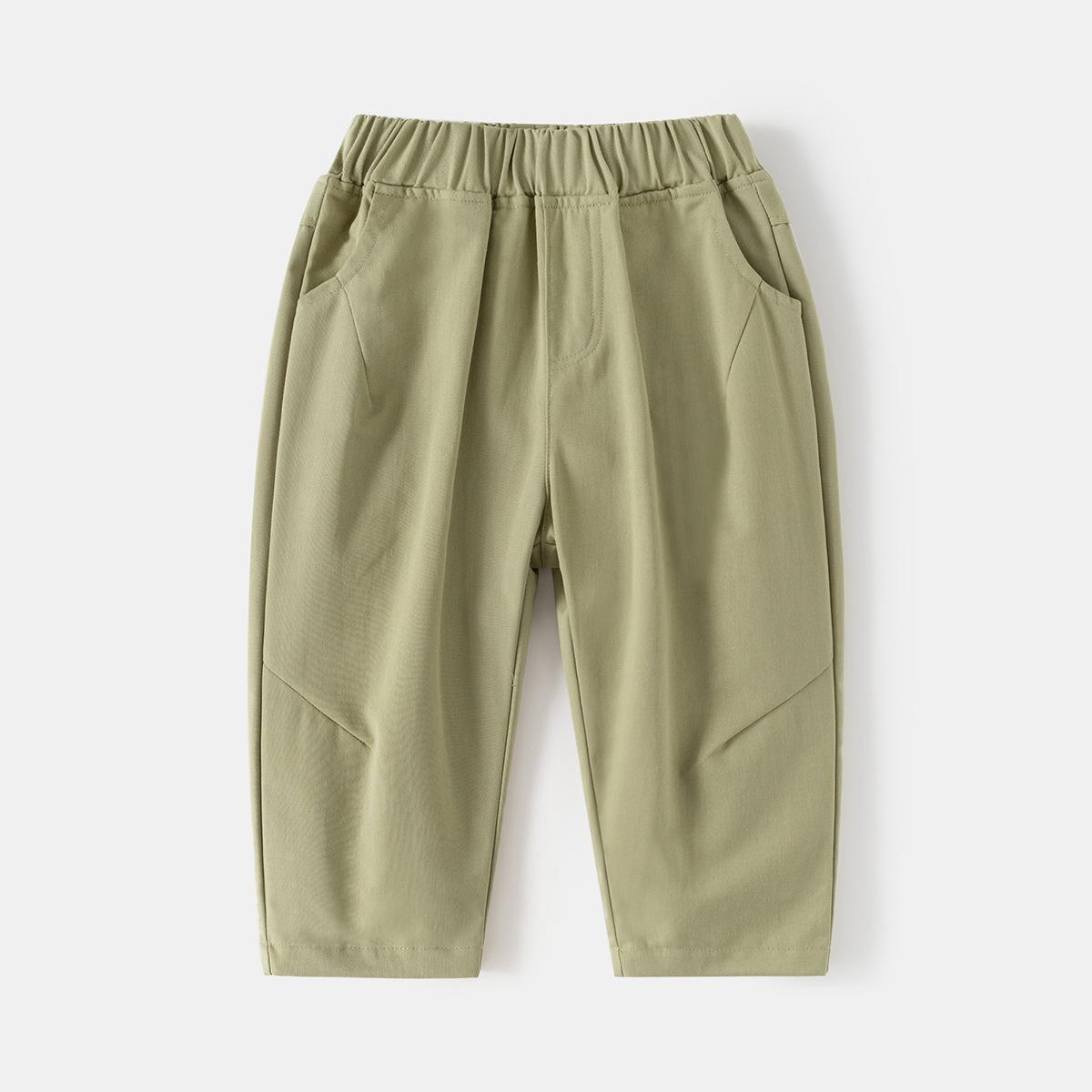 Children s solid color trousers Korean version children s pants boys casual pants baby fashion pants 90cm