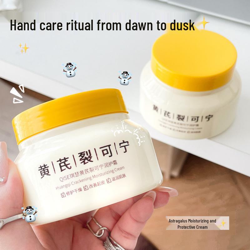 Astragalus Repair Hand Cream with Hydrating Horse Oil: Moisturizes and Revitalizes Dry, Dull Skin for Autumn and Winter