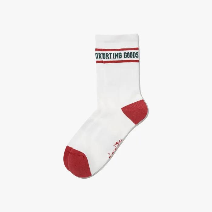 Sports Stripe Crew Socks WHITE