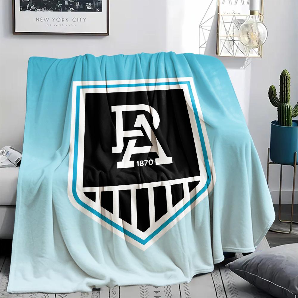Port Adelaide Druck Flanelldecke, Hohe Qualität, Bequem für alle Jahreszeiten, Heimdekoration, Wärme und Komfort, Perfekt für Weihnachtsgeschenke