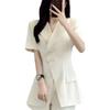 Plus Size Petite Summer Suit Set: Tummy Concealing Short Sleeve Shorts Two-Piece for Women