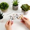 Cute Cat Paw PET Index Tabs, Transparent Ruler Sticky Notes, Book Markers for Students & Office