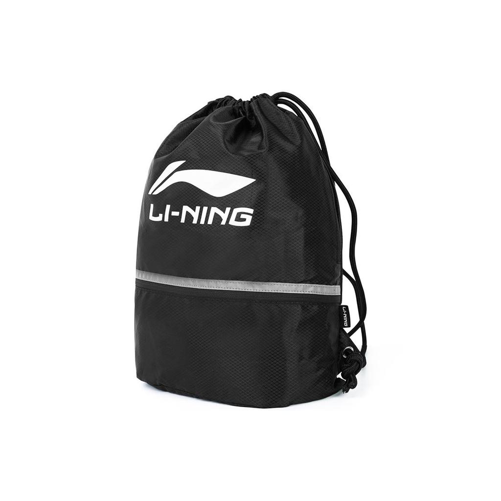 Li-Ning Fashion Sports Casual Drawstring Pocket Unisex Backpack Black ABJQ038-2