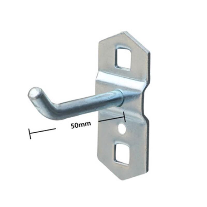 25mm Iron Straight Pegboard Hooks (5-pack)