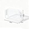 Set of Four Large PVC Toiletry Bags - Transparent, Waterproof, Dustproof, Zippered.