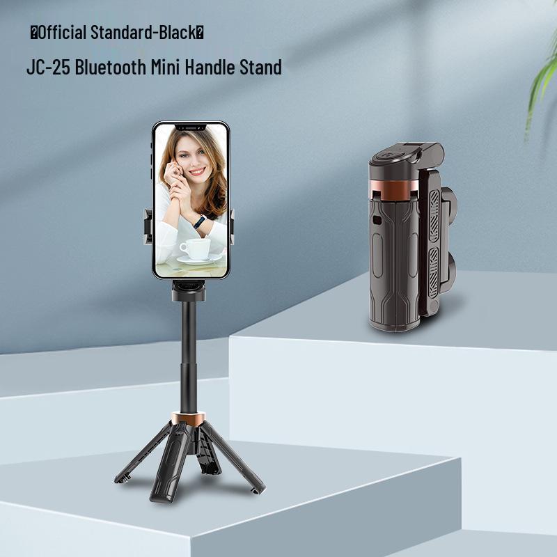 JC25 Portable Bluetooth Selfie Stick with Anti-Shake, Telescopic Tripod for Travel and Live Streaming Photography