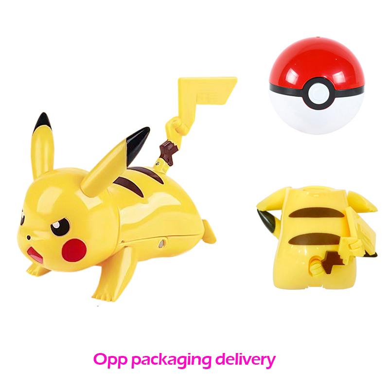 18 Style Pokemon Figures Playthings Elf Monsters Ball Figure Pikachu Gengar Pokeball Dragonite Snorlax Pokeball Action Figures Gift