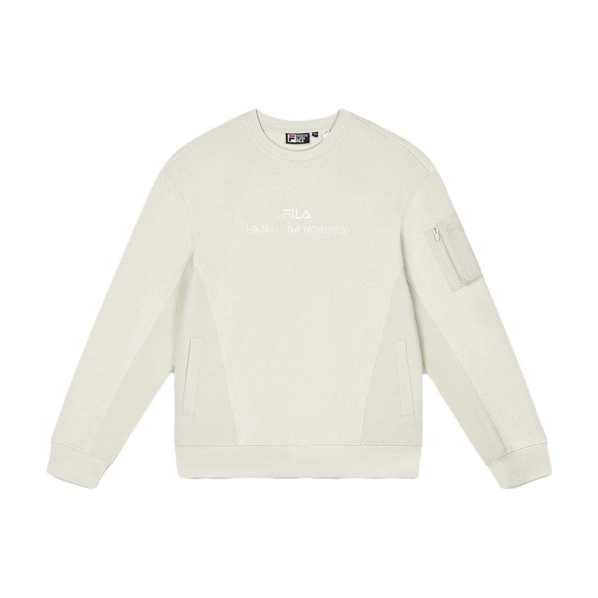 FILA Sweatshirt Men s Milk Gray F11M349209F-BG M
