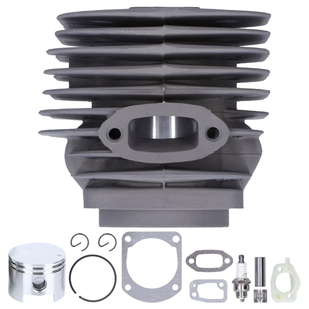 Grey Cylinder Piston Kit Metal Compact Piston Gasket Kit Large Bore Easy to Install Crank Bearing Kit for Jonsered 630 630