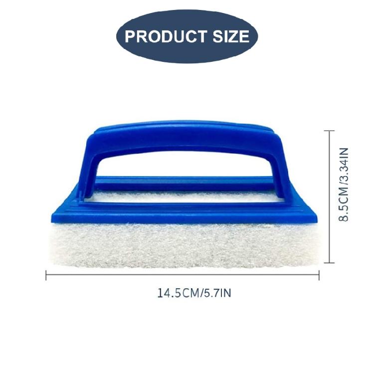Spazzola Spugna Pulitore Piscine con Manico Manuale Spazzola Raschietto Piscina Strumento Pulizia Piscina per Piastrelle Piscina Stucco Parete