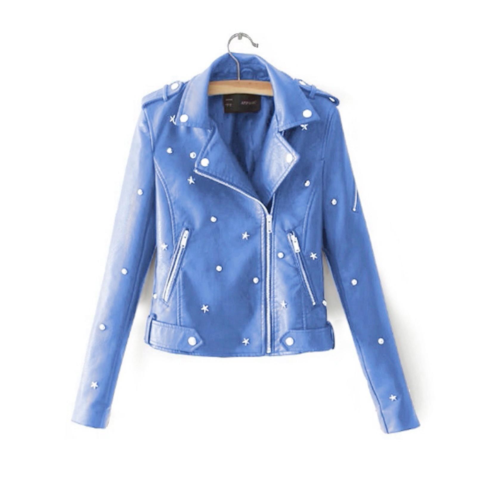 

Женская повседневная однотонная кожаная куртка на молнии с лацканами и длинными рукавами, пальто XXXL