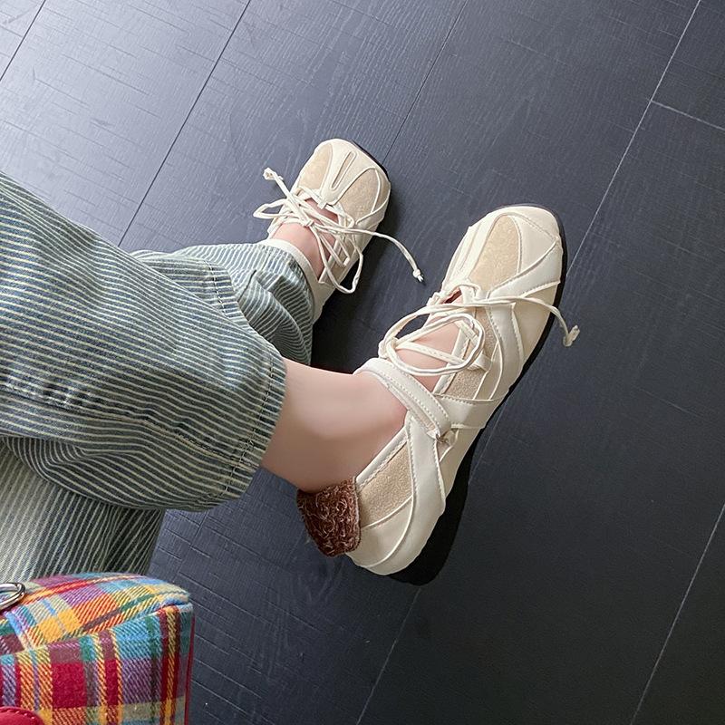 

Туфли Escape Механические бунтарские балетки на липучке Мэри Джейн женские 2025 лето новая повседневная обувь 40