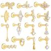 MUSHAN Jewelry Factory 925 Sterling Silver Piercing Jewelry Puncture Ear Bone Pin Stud Earrings Nose Stud Navel Stud Accessories