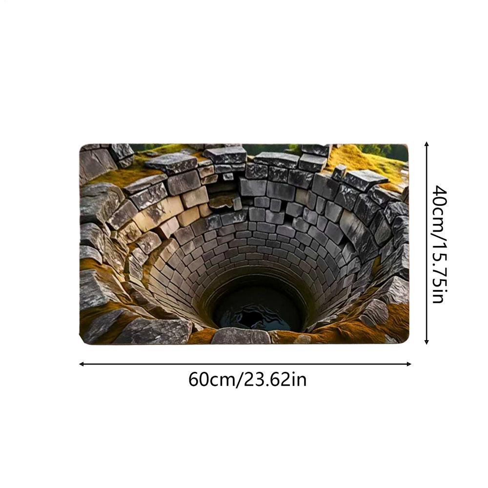 Door Mat Indoor Entrance Non-Slip Optical Illusion Carpet Optical Illusion Rugs For Playroom Outdoor Patio Bedroom Living Room