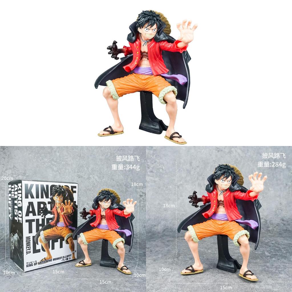 One Piece Monkey D Luffy Pvc Action Figure With Cloak For Collectors And Display