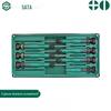 SATA Mini Screwdriver Set: Flat, Phillips, Flower Heads for Mobile Phones & Watches