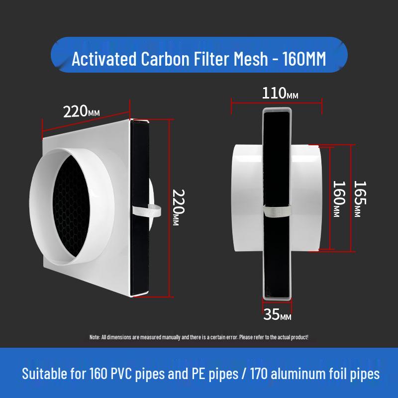 Ventilation Inlet Filter with Anti-Mosquito Mesh