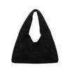 Borsa Tote Tessuta in Camoscio da Donna Grande Morbida in Pelle a Spalla Con Magnete per Pendolarismo Quotidiano Uso Casual