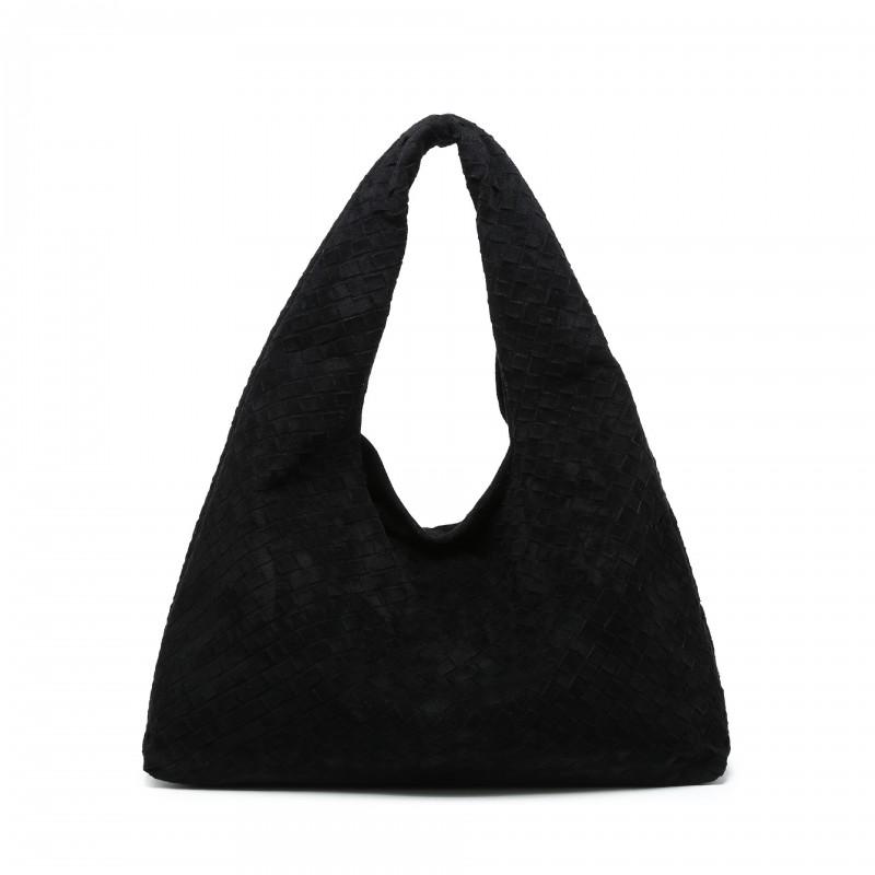 Borsa Tote Tessuta in Camoscio da Donna Grande Morbida in Pelle a Spalla Con Magnete per Pendolarismo Quotidiano Uso Casual