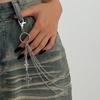 Zinc Zinc Zinc Alloy Star Pendant Pants Chain Pearl Metal Waist Chain Cool Bag Chain  Male