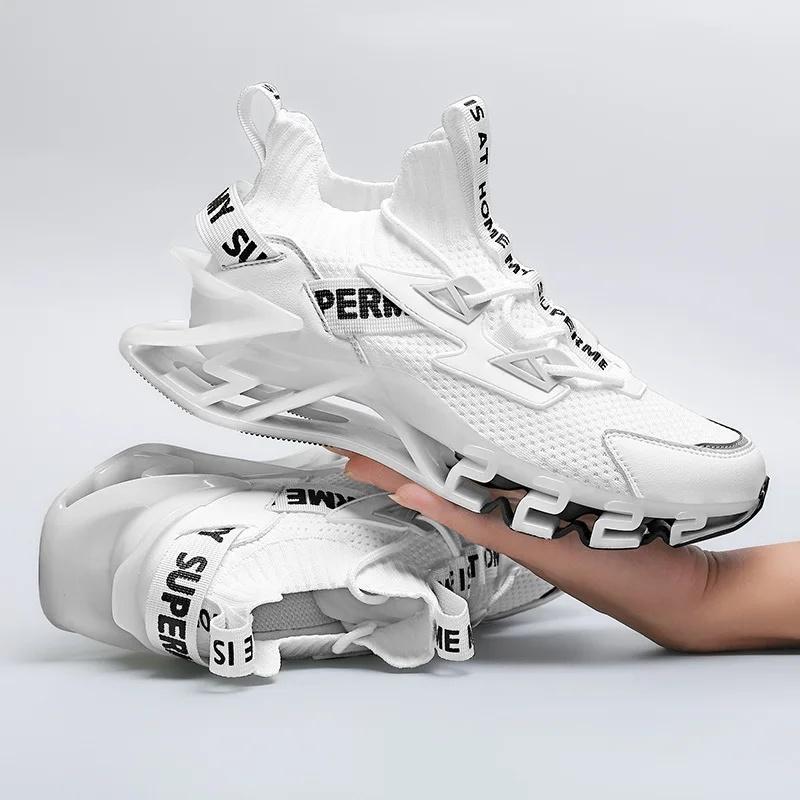 Men's Running Shoes Shock Absorption Sports Shoes Casual Large Size Autumn Winter Trendy Shoes EVA Insole Rubber Outsole