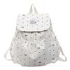 Schoolbag small schoolbag college student female Japanese ins style high value niche polka dot backpack female travel lightweight small backpack