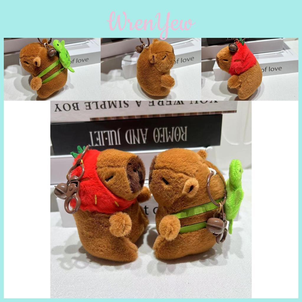 Adorable Plush Capybara Keychain Accessory With Cute Cartoon Design For All Occasions