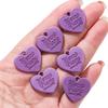 10 etichette acriliche con ciondolo a forma di cuore d'amore per la realizzazione di gioielli, orecchini fai da te
