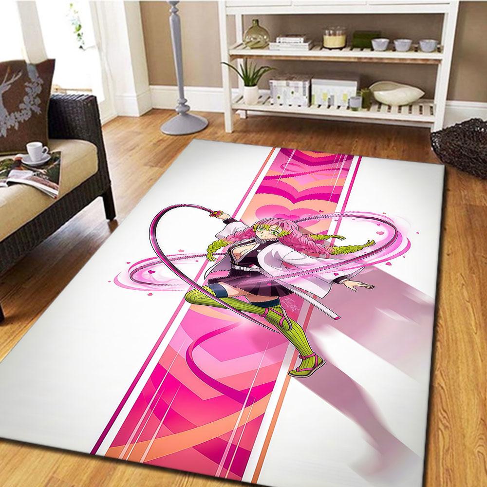 Demon Slayer Kimetsu no Yaiba Printed Carpet for Play Floor Carpet Living Room Beds Halloween Gifts Christmas Gifts HE17
