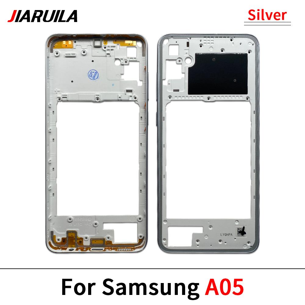 Housing Middle Frame Plate Case With Back Rear Camera Lens Repair Parts For Samsung A05 A05S A15 4G A155F 5G A156B