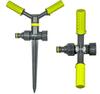 Garden Oscillating Sprinkler 2-Arm Rotating Spike for Lawn