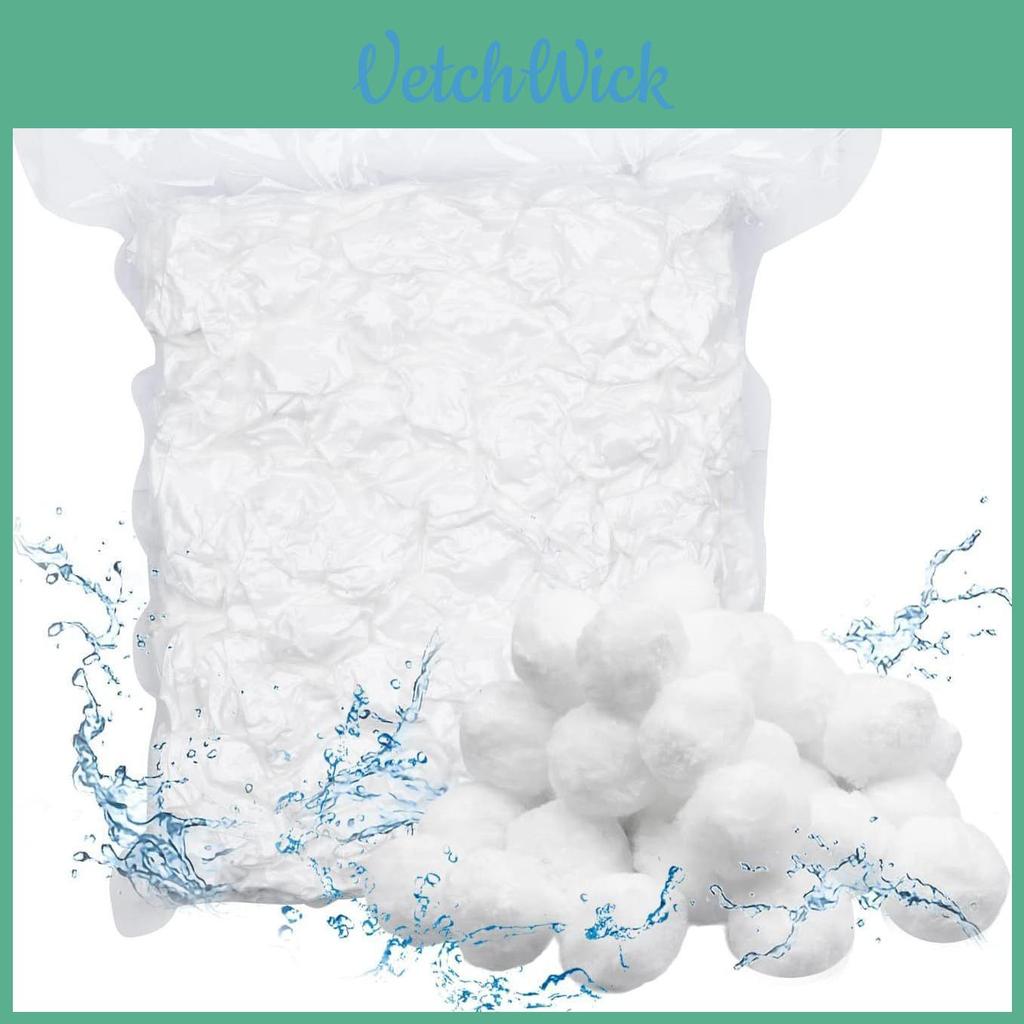 Water Filtration Media With White Fiber Ball For Pool And Aquarium Purification