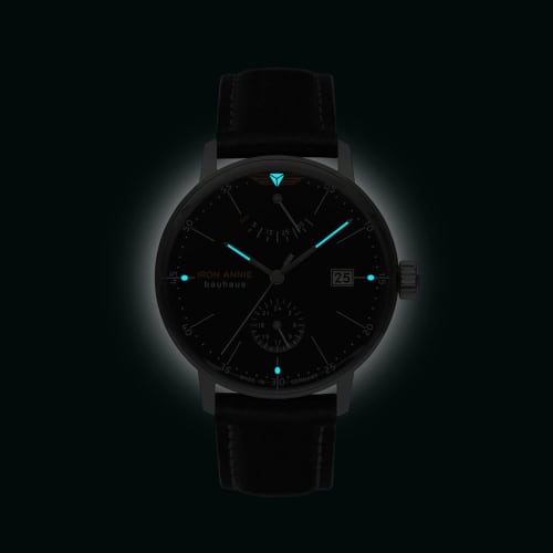 Iron Annie Aviator Watch, BAUHAUS 5060-2AT, Men's, Black Strap, Amazon.co.jp Exclusive Model