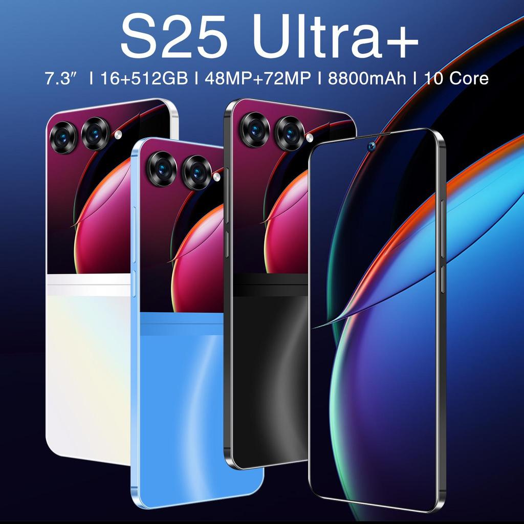 Smartphone S25 Ultra+: 16 Go de RAM, 512 Go de stockage, Android, Écran de 7,3 pouces