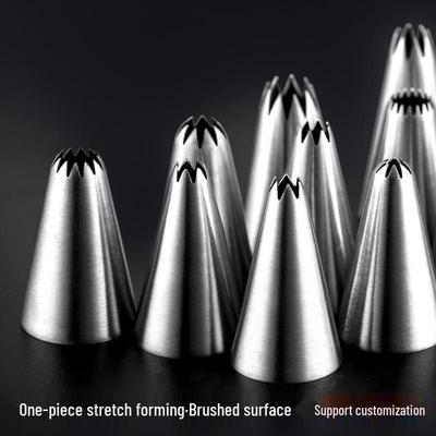 Small Decorating Nozzle Set with Turntable - 304 Stainless Steel Baking Tools for Korean Cream Seamless Decoration