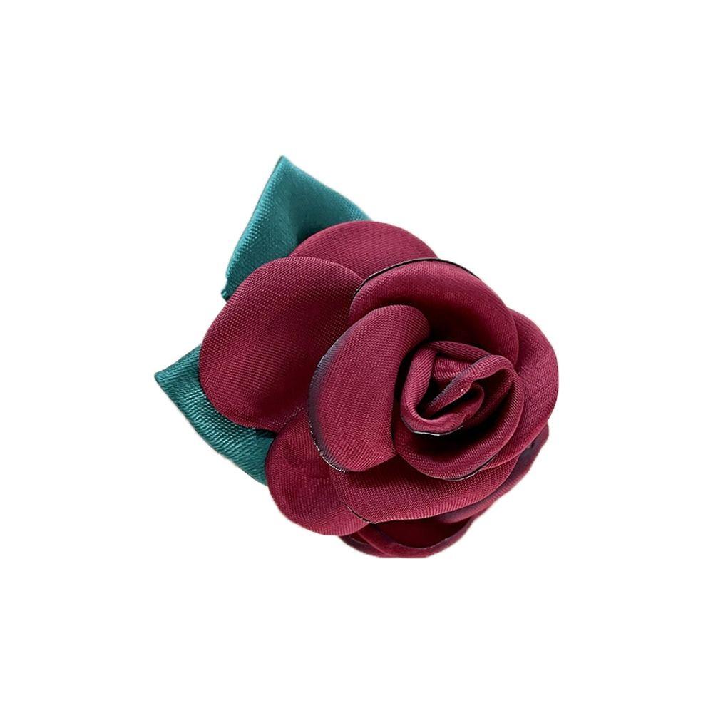 

Small Hairgrips Headwear Candy Color Flower Camellia Hair Claw Korean Hair Clip Women Shark Clip красный