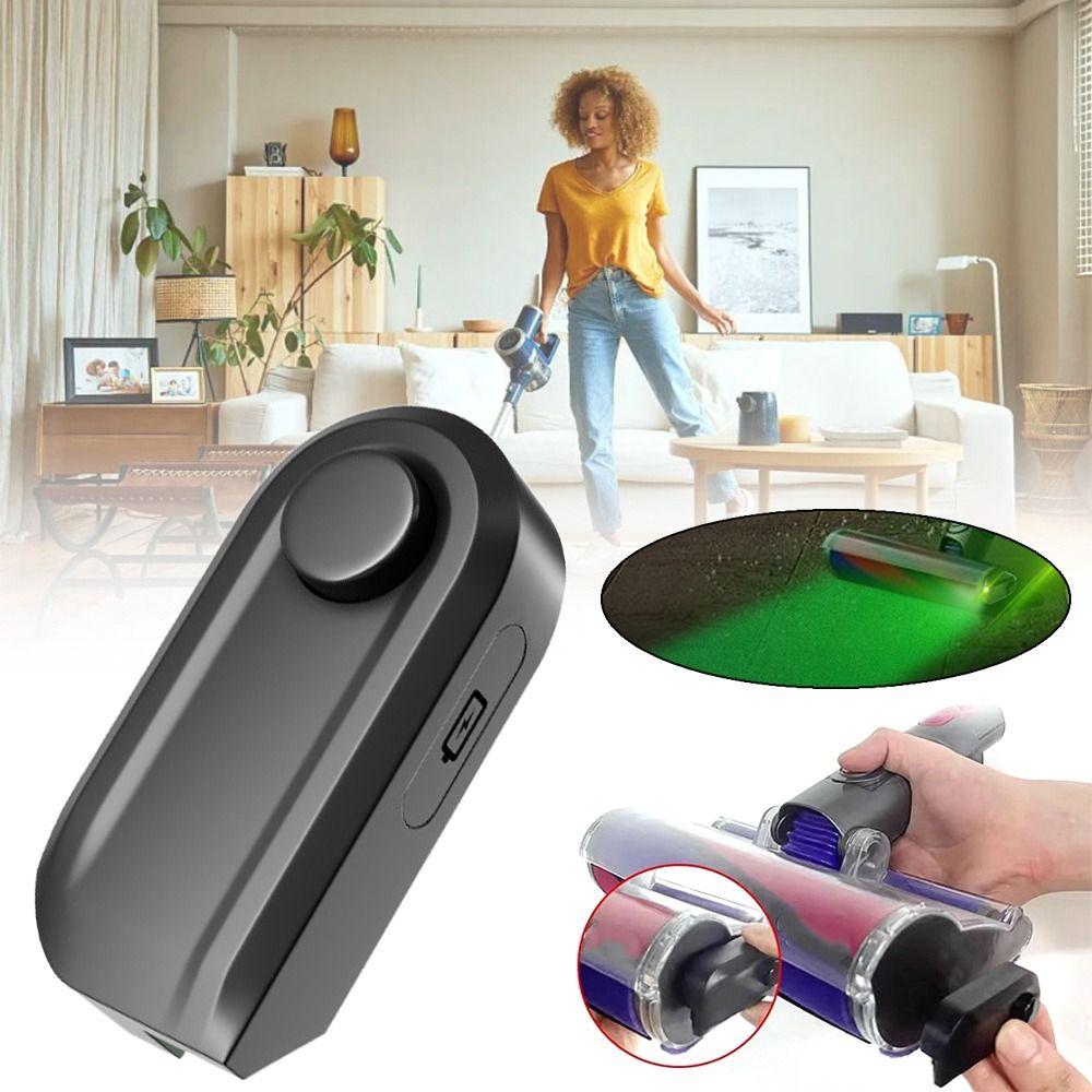 Clean Up Hidden Dust Vacuum Cleaner Green Light USB Charging LED Laser Lamp Dust Display Lamp