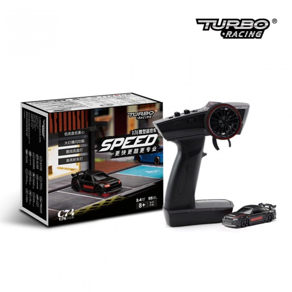 

Hitec Turbo Racing On Road Car C74 Black 1 76 Scale