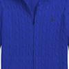 Polo Ralph Lauren Sweater FW23 Pony Logo Embroidered Zipper Hoodie Long Sleeve Knit Kids Sweater Blue 323951123-004