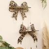 INS Leopard Bow Wall Shelf Wall Mounted Floating Storage Stand Hanging Jewelry Organizers  Office