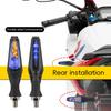 2pcs Motorcycle Turn signal lightning style Decorative lamp turn flashing Warning Signal light Flowing Indicators Accessories