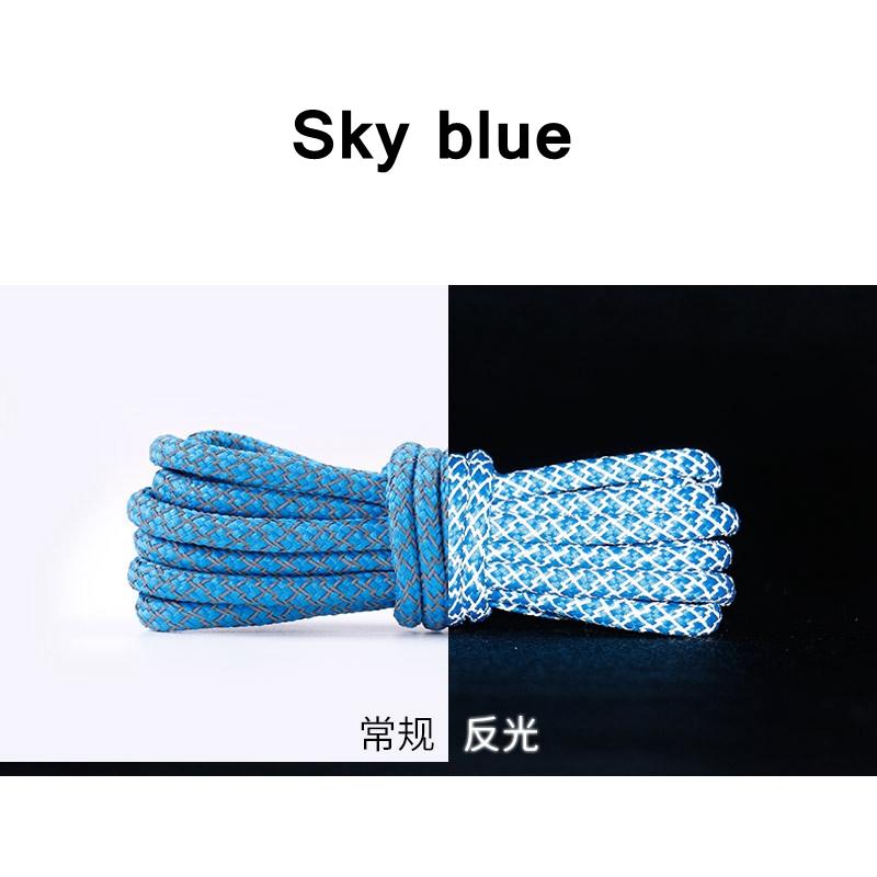 1 Pair NEW Reflective Sports Shoelace Round Rope Rhoelace Rtrong Light Shoelace Durable Shoelace Rope Length 100/120/140/160CM